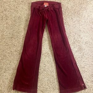 Vintage Red Juicy Couture Tracksuit Pants